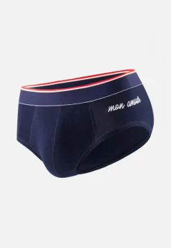 Le slip français Slips|Slips<Slip en coton brodé "mon amour"-Le Terrible "Mon amour" Bleu