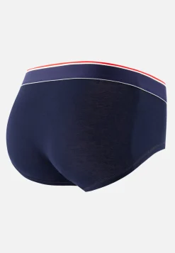 Le slip français Slips|Slips<Slip en coton brodé-Terrible Amour Bleu