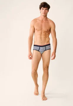 Le slip français Collaboration Armor Lux ⚓|Slips<Slip en coton LSF x Armor Lux-Ile Vierge Raye Blanc