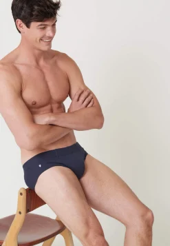 Le slip français Slips|Slips<Slip en coton milano-Orfeo Marine Bleu