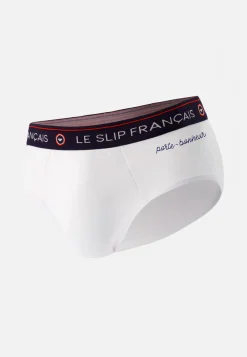 Le slip français Collection Cadeaux|Slips<Slip en coton-Intrepide Porte Bonheur Blanc