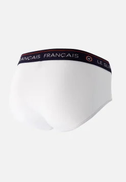 Le slip français Collection Cadeaux|Slips<Slip en coton-Intrepide Porte Bonheur Blanc