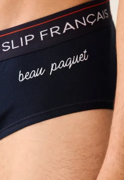 Le slip français Collection Cadeaux|Slips<Slip en coton-Intrepide Marine Beau Paquet Bleu