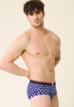 Le slip français Sous-Vêtements De Sports|Slips<Slip en coton-Terrible Coq Blanc Rouge XV de France Bleu