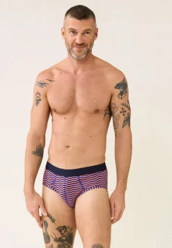 Le slip français Slips|Slips<Slip en coton-Terrible Écume Tango Éblouissant Bleu