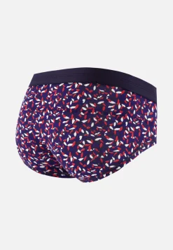 Le slip français Slips|Slips<Slip en coton-Terrible Gavotte Marine Indigo Bleu