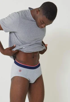 Le slip français Broderie 🪡|Slips<Slip en coton-Terrible Chiné Gris