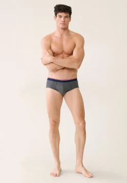 Le slip français Broderie 🪡|Slips<Slip en coton-Terrible Anthracite Gris