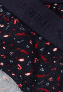 Le slip français Slips|Slips<Slip en coton-Terrible imprimé Jour J Bleu