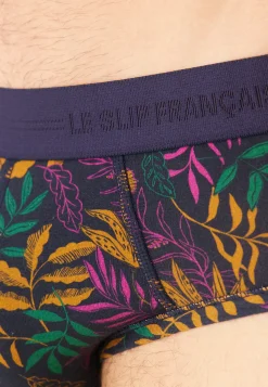 Le slip français Slips|Slips<Slip en coton-Terrible Imprimé Sous Bois Marine Noir