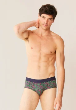 Le slip français Slips|Slips<Slip en coton-Terrible Imprimé Poppy Epicea Betterave Rose