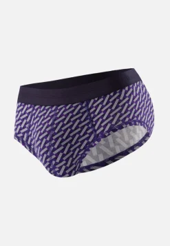 Le slip français Slips|Slips<Slip en coton-Terrible Imprimé Diago Marine Velours Blanc