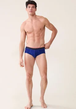 Le slip français Broderie 🪡|Slips<Slip en coton-Terrible Indigo Bleu