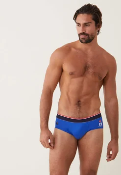 Le slip français Sous-Vêtements De Sports|Slips<Slip en coton-Terrible Indigo XV de France Bleu