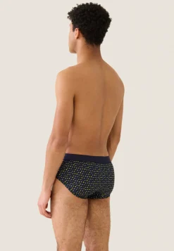 Le slip français Slips|Slips<Slip en coton-Terrible Petits Carrés Marine Cire Noir