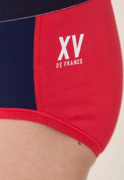 Le slip français Slips|Slips<Slip en coton-Terrible Bleu Marine XV de France Rouge