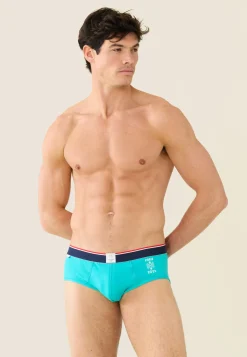 Le slip français Slips|Slips<Slip en coton-Terrible Turquoise Natation Vert