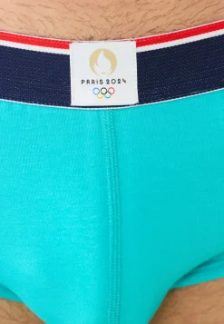 Le slip français Slips|Slips<Slip en coton-Terrible Turquoise Natation Vert