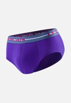 Le slip français Broderie 🪡|Slips<Slip en coton-Terrible Uni Velours Violet