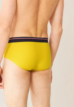 Le slip français Broderie 🪡|Slips<Slip en coton-Terrible Uni Cire Jaune