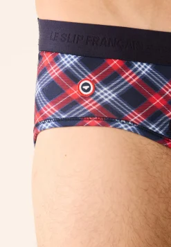 Le slip français Collection Cadeaux|Slips<Slip imprimé-Terrible Tartan Rouge