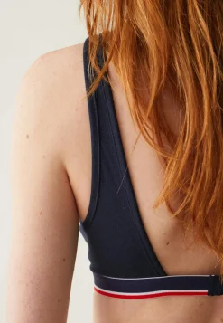 Le slip français Soutiens-Gorge<Soutien-gorge foulard en coton-Angèle Marine Bleu