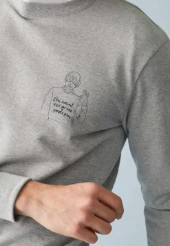 Le slip français Hauts<Sweat col rond en molleton-Ben-F Chiné Gris