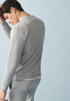 Le slip français Hauts<Sweat col rond en molleton-Ben-F Chiné Gris