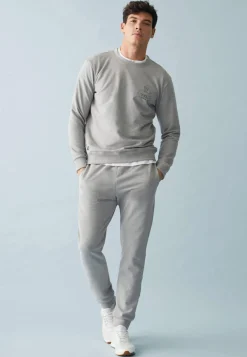 Le slip français Hauts<Sweat col rond en molleton-Ben-F Chiné Gris