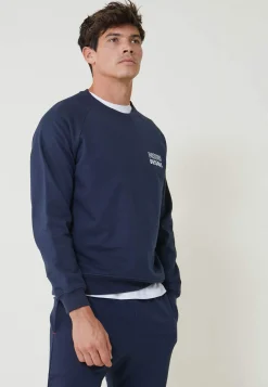 Le slip français Hauts<Sweat-shirt en molleton gratté-Cheikh Marine Bleu