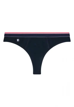 Le slip français Culottes|Broderie 🪡<Tanga en coton-Suzon Marine Bleu