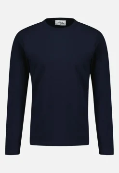 Le slip français Hauts De Pyjamas|Hauts De Pyjamas<Tee-shirt manches longues en coton-Jeannot Marine Bleu