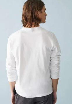 Le slip français Hauts De Pyjamas|Hauts De Pyjamas<Tee-shirt manches longues en coton-Jeannot Blanc