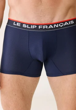 Le slip français Packs De Boxers|Sous-Vêtements De Sports<Trio de boxers de sport-Pack Trio Boxer Guillaume Marine Noir Blanc Bleu