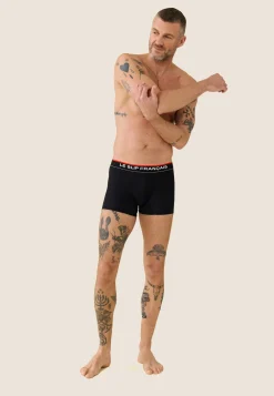 Le slip français Packs De Boxers|Sous-Vêtements De Sports<Trio de boxers de sport-Pack Trio Boxer Guillaume Marine Noir Blanc Bleu