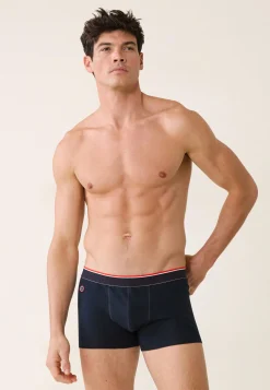 Le slip français Packs De Boxers|Packs Sous-Vêtements<Trio de boxers en coton-Pack Trio Boxer Marius Marine Bleu