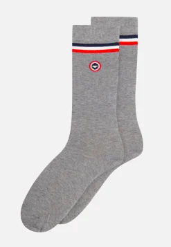 Le slip français Pack De Chaussettes|Packs De Chaussettes<Trio de chaussettes mi-hautes-Pack Trio Chaussettes Lucas Noir Tartan Gris