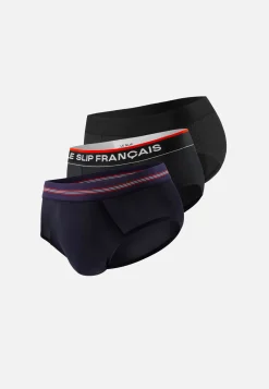 Le slip français Packs De Slips|Sous-Vêtements De Sports<Trio de slips de sport-Pack Trio Slip Découverte Noir