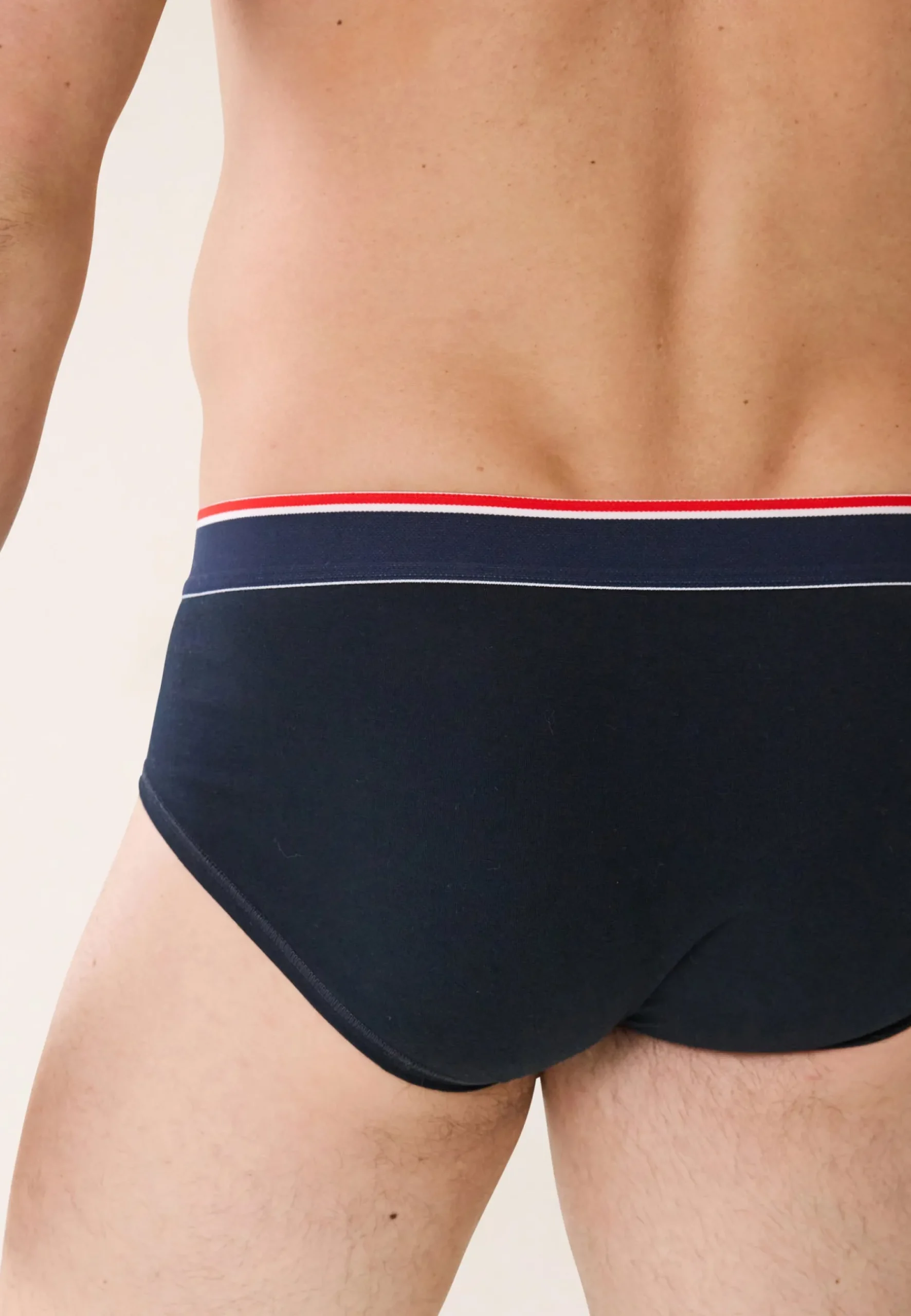 Le slip français Coffrets Cadeaux|Collection Cadeaux<Trio de slips en coton-Coffret Trio Slip Intrépide Marine Rouge Brodé Terrible Flocon Blanc