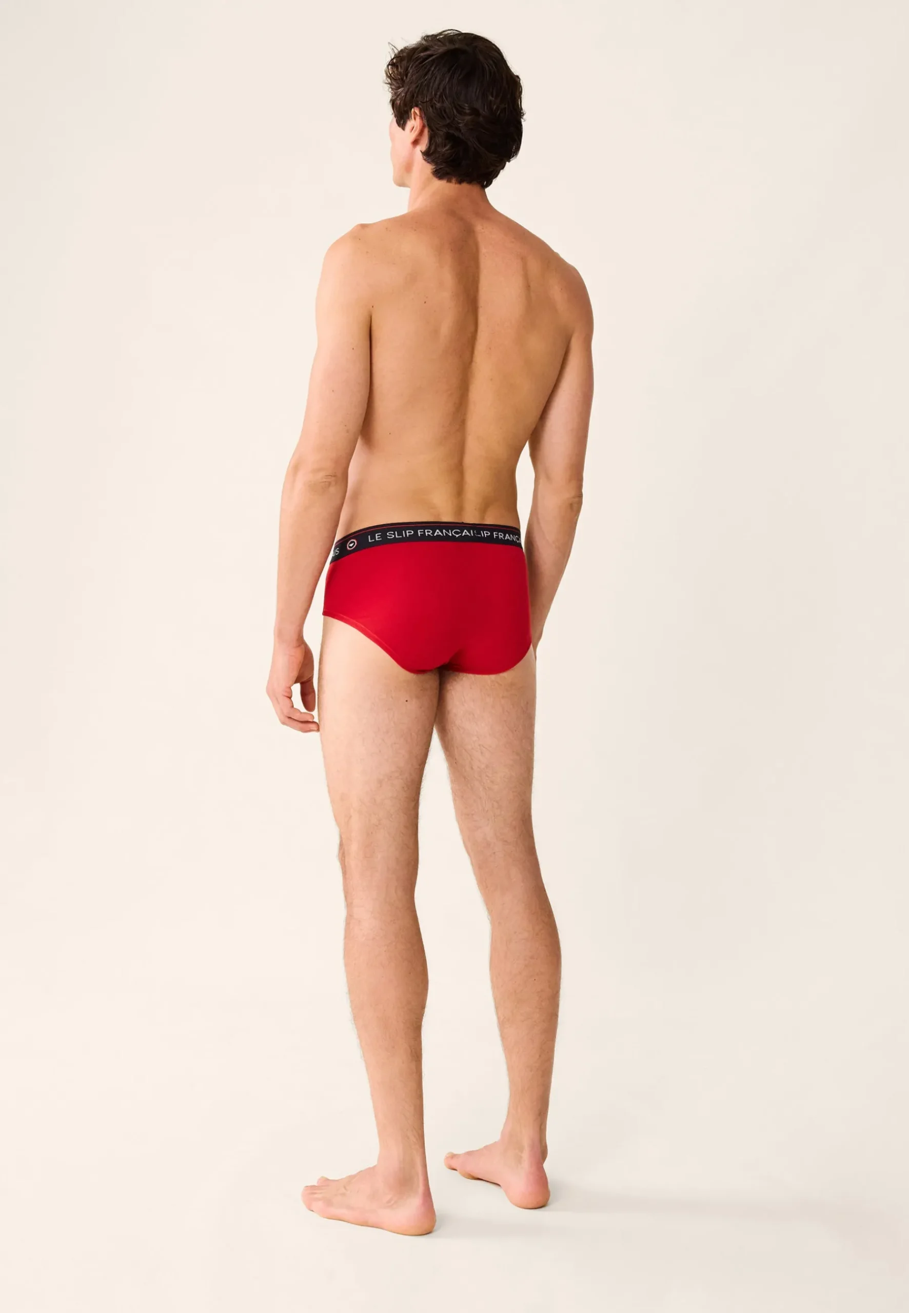 Le slip français Coffrets Cadeaux|Collection Cadeaux<Trio de slips en coton-Coffret Trio Slip Intrépide Marine Rouge Brodé Terrible Flocon Blanc