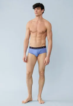 Le slip français Packs De Slips|Packs Sous-Vêtements<Trio de Slips en Coton-Pack Trio Slip Intrépide Bleu Jean Rouge Cerise Blanc