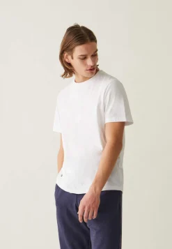 Le slip français Hauts|Broderie 🪡<T-shirt col rond en coton-Jean Blanc