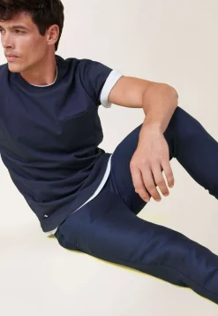 Le slip français Hauts<T-shirt en coton-Sasha Marine Bleu