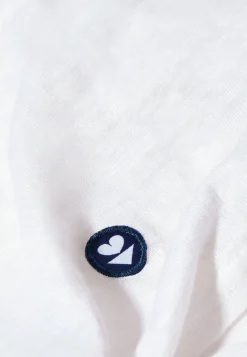 Le slip français Hauts<T-shirt en lin-Camille Ecru Blanc