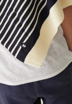 Le slip français Hauts<T-shirt en lin-Camille Ecru Blanc