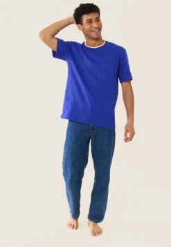 Le slip français Hauts<T-shirt en piqué en coton-Noa Éblouissant Bleu
