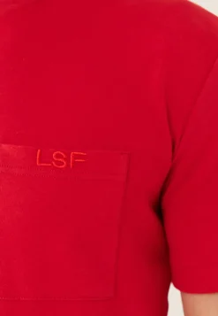 Le slip français Hauts<T-shirt Homme en coton-Sasha Cerise Rouge