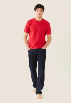 Le slip français Hauts<T-shirt Homme en coton-Sasha Cerise Rouge