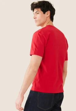 Le slip français Hauts<T-shirt Homme en coton-Sasha Cerise Rouge