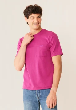 Le slip français Hauts<T-shirt Homme en coton-Sasha Betterave Rose